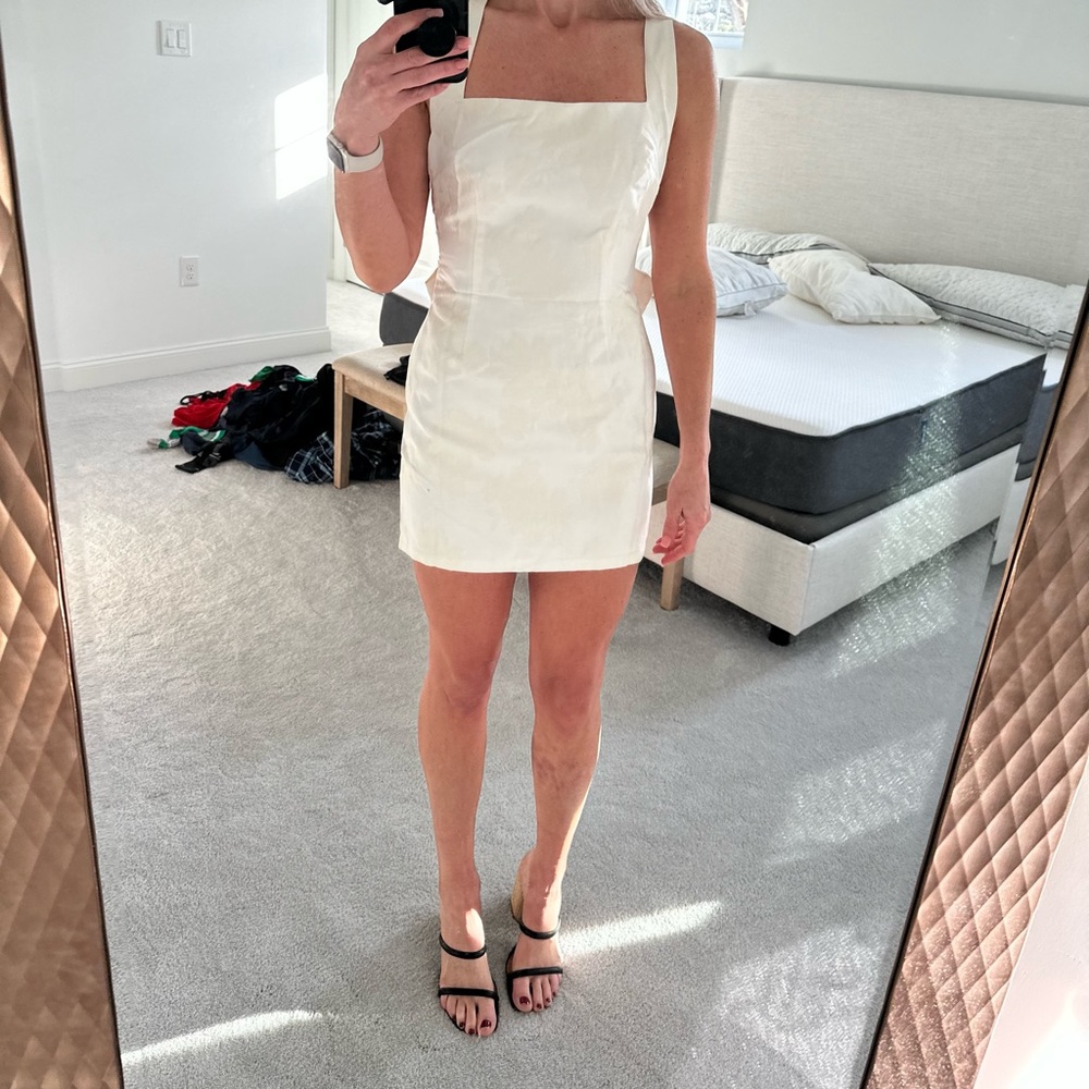 White / cream mini dress